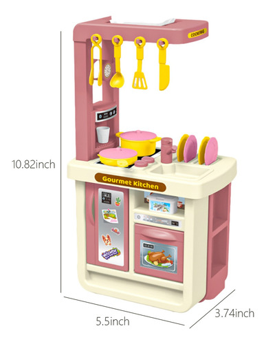Juego De 43 Piezas De Vajilla De Simulación Para Niños F Coo