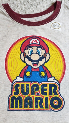 Remera Super Mario Para Niño Original Nintendo Importada Usa