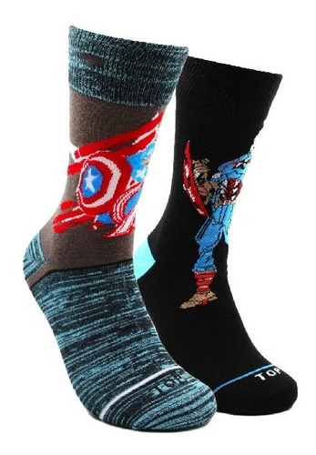 Calcetines Algodón Pack 2 Marvel - Capitán América Top