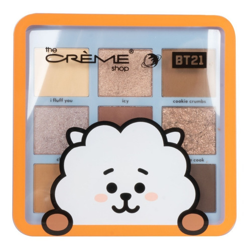 Paleta De 9 Sombras Bts The Creme Shop X Bt21 Coreano Color de la sombra RJ