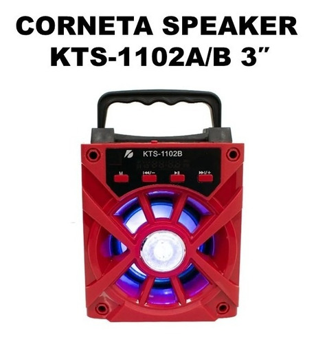 Corneta Bluetooth Kts-1102a/b 3  Con Control Remoto