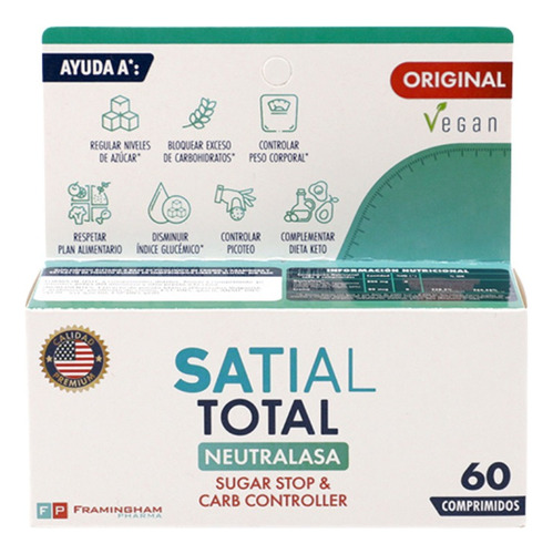 Satial Total Sugar Stop & Carb Controller X 60 Comp