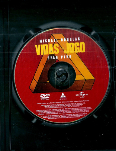 Dvd Vidas Em Jogo ( Michael Douglas / Sean Penn ) Novo