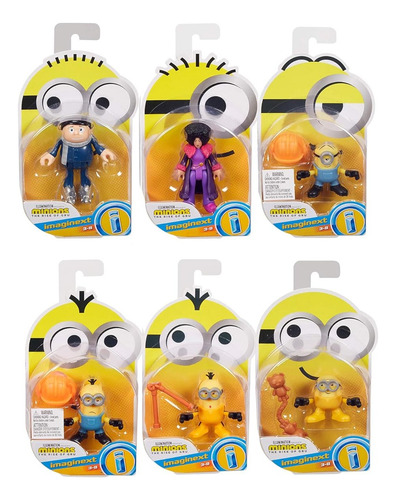 Imaginext Fisher-price Minions Surtido De 6 Figuras