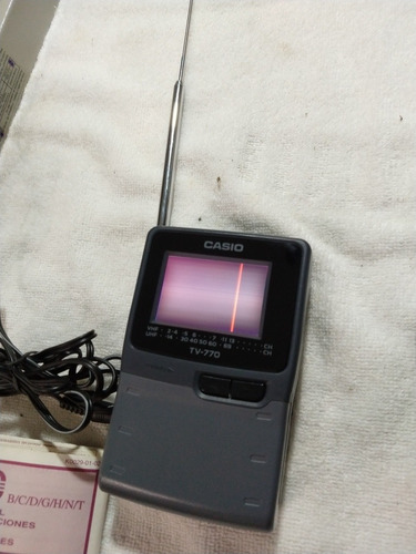 Tv Portátil Casio Modelo Tv-770 - Funcionando - Coleção