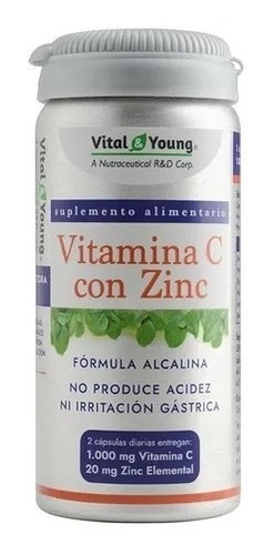 Vitamina C Con Zinc - 60 Capsulas