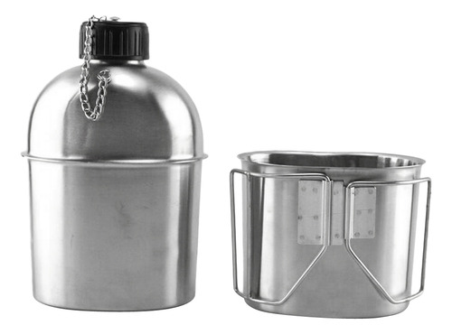Cantimplora 1l Y Copa De.6l De Material Acero Inxodiable