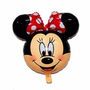 Globos Minnie Mouse Por 6 Unidades - Globo Minnie 68 X 63 Cm