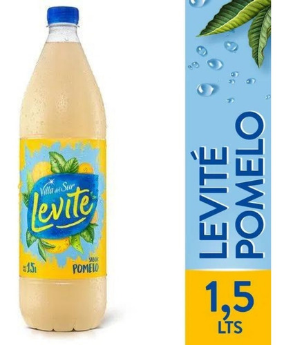 Agua Saborizada Levite Villa Del Sur Sin Gas Pomelo 1,5 L