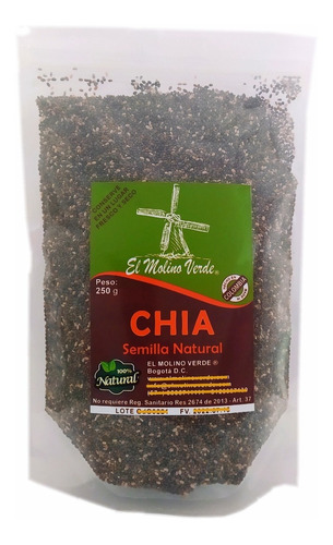 Semilla De Chia Natural 250gr 