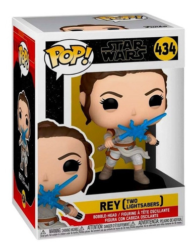 Imagen 2 de 2 de Funko Pop! Star Wars: Rey Episodio Ix Con Dos Sables Láser