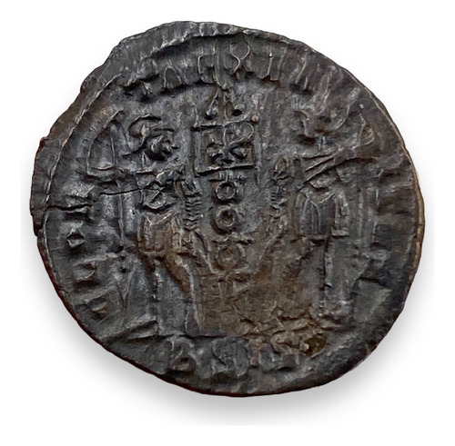 Moneda Romana Constantine Ii Half Follis Arles 330-333 Dc (Usado)