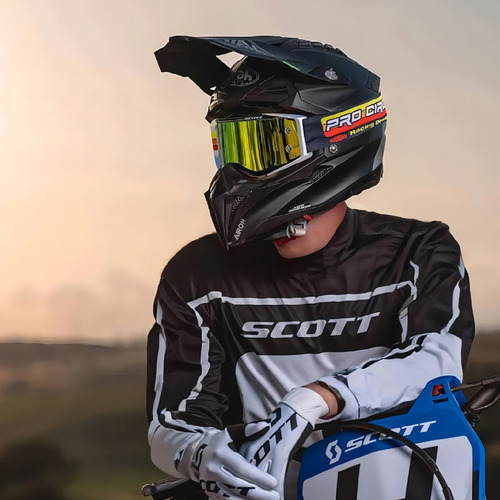 Óculo Para Motociclistas Scott Prospect 285540-1007289 Com Lente Amarelo E Armação Preto - Tamanho Un