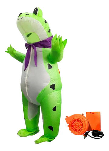 Traje Inflable De Rana Mono Duradero Juego De Rol Vestir