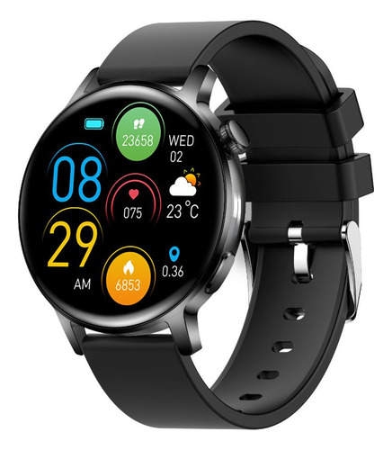 Smartwatch Kassel Redondo Sw2405b Negro 2