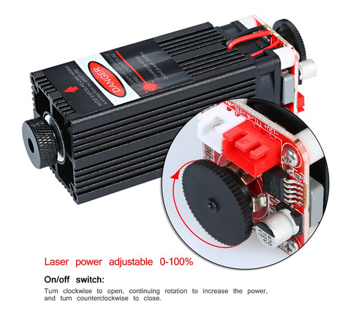 Imagen 2 de 6 de Módulo Láser 500mw / 405nm 500mw / 2500mw / 5500mw Enfocable