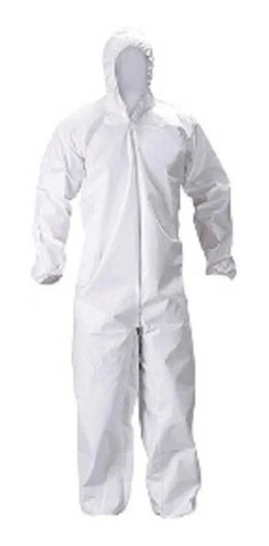 Imagen 4 de 8 de Mameluco Descatable Blanco Apronek Tipo Dupont Tyvek