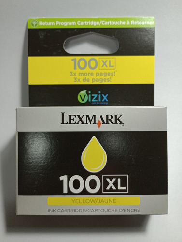 Cartucho Lexmark 100xl Amarillo Original Pro 205 705 805 905