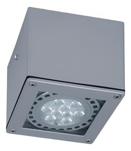 Aplique Exterior Cuadrado Ar111 Gu10 Wing Iv Lucciola Pr617 Estructura Aluminio