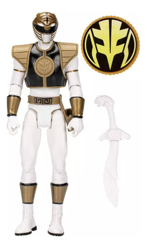 Power Rangers Mighty Morphin White Ranger Action Figure Vhs (Usado)