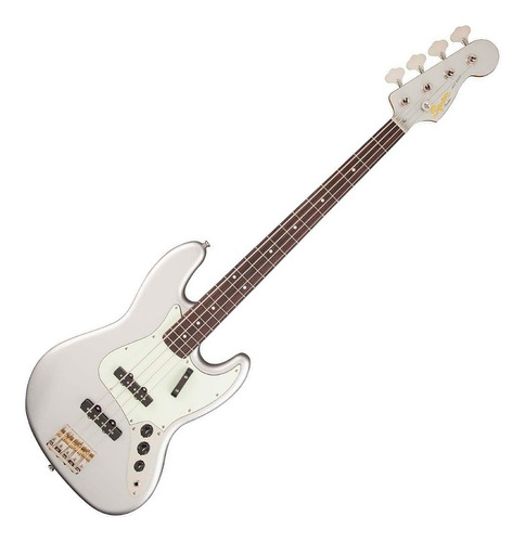 Bajo Eléctrico Squier Jazz Bass Classic Vibe 60s Palermo Cantidad De Cuerdas 4 Color Silver Orientación De La Mano Diestro