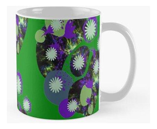Taza X4 Daisy Graphic Abstraction, Nr 2, Arte Abstracto Psic