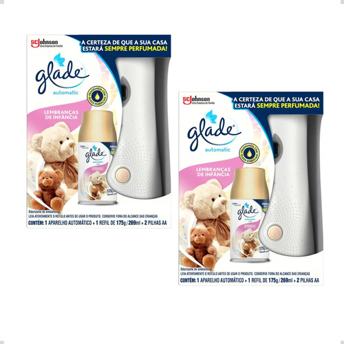 Kit 2 Difusor De Ambiente Glade Automatic Aroma Casa Empresa