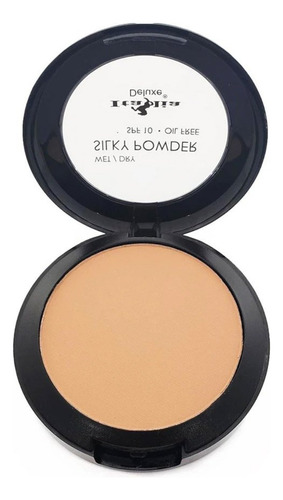 Base de maquillaje en polvo Italia Deluxe Silky Powder tono 06 medium beige - 10g