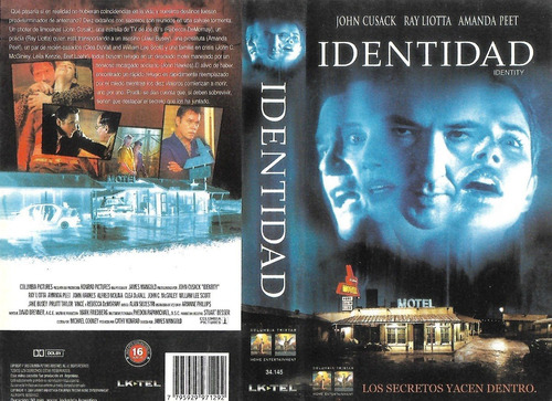 Identidad Vhs John Cusack Ray Liotta Rebecca De Mornay