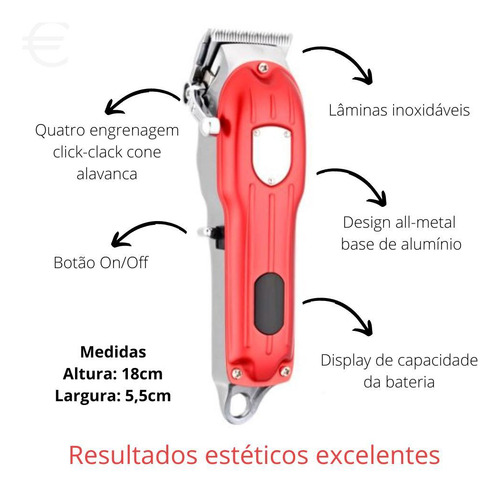Máquina De Cortar Cabelo Wmark Ng-2025 E Shaver Ng-988