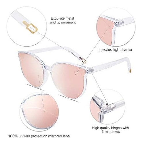 Sojos Gafas De Sol Redondas De Moda Para Mujeres Y Hombres T