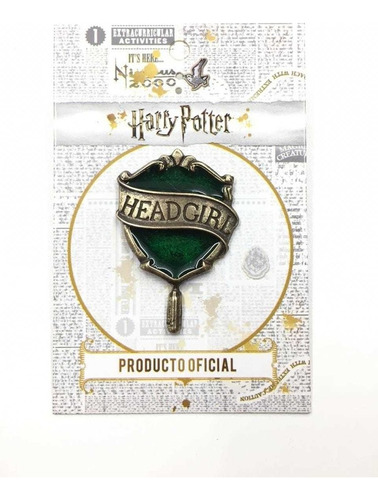 Dijes Harry Potter Pin Headgirl Slytherin