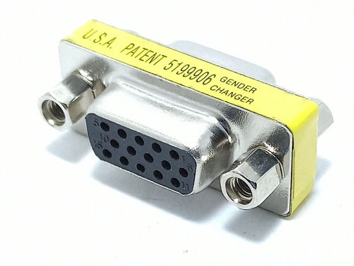 Conector Db15, Unión Hembra A Hembra, Unión Vga