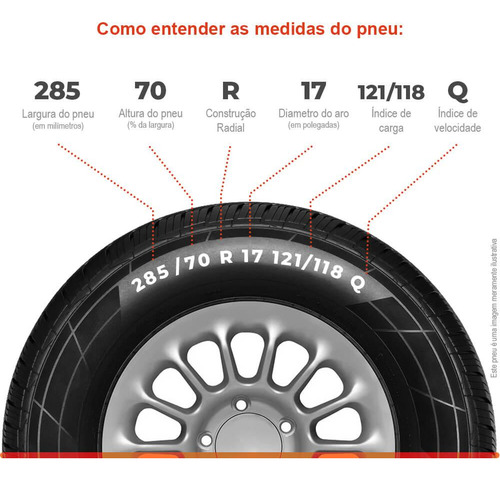 Kit 4 Pneu Xbri Aro 17 285/70r17 121/118q Tl Forza A/t 2