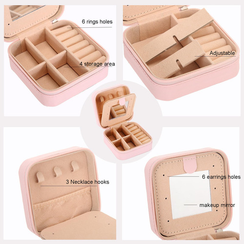 Canboer Mini Joyero, Joyero De Viaje, Organizador De Joyas,