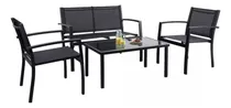 Comprar Juego Jardin Set Exterior Cleo Sillones Mesa Ratona 4 Piezas