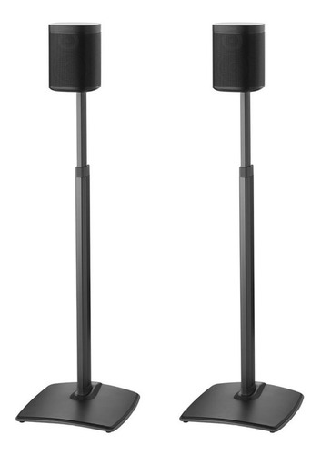 Wssa2 Par Pedestales Para Sonos One, Play:1 Y Play:3 Sanus Color Negro