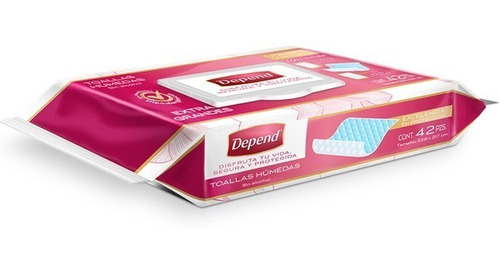 Depend Toallitas Húmedas Sin Alcohol Y Parabenos 3pack