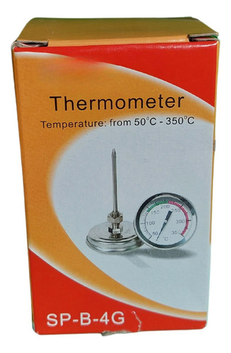 Termometro Para Horno De 50°c A 350°c Con Bulbo De 7 Cm  