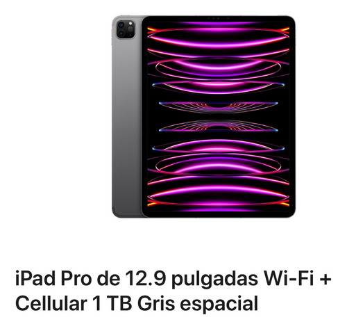 Apple iPad Pro 12.9 1tb M2 Ram 16gb, Con Teclado Y Pencil!!