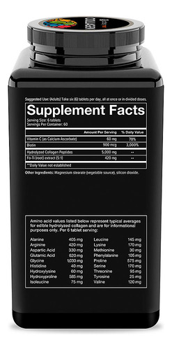 Youtheory, Colágeno Para Hombre, 5000 Mcg, Fórmula Avanzada,