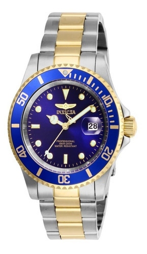 Reloj Invicta 26972 Pro Diver Acero Hombre Color de la correa Plata/Dorado Color del bisel Azul Color del fondo Azul