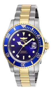 Reloj Invicta 26972 Dorado Hombre Color de la correa Plata/Dorado Color del bisel Azul Color del fondo Azul