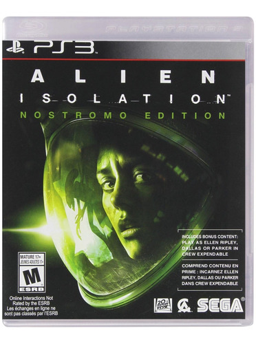 Juego Ps3 Alien Isolation Nostromo Edition 