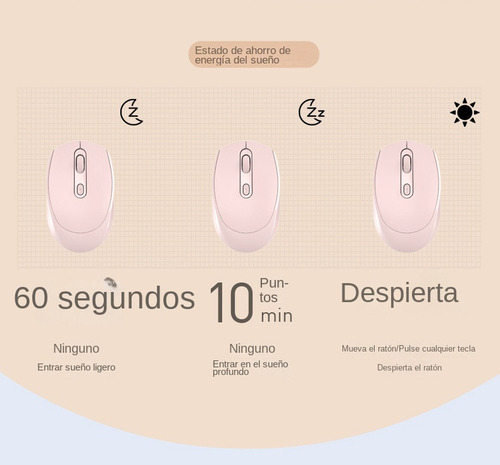 . Portátil Recargable Ratón Inalámbrico Mouse Bluetooth
