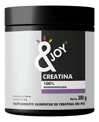 Creatina Monohidratada 100% Pura &joy 300g Sem Sabor