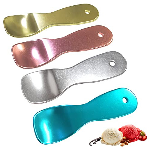 Cucharas De Helado De Aluminio Ukzmn, Juego De 4 Cuchar...