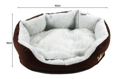 Imagen 3 de 5 de Mascota Perrito Gato Cama Nido Cálido Forro Polar Suave Perr