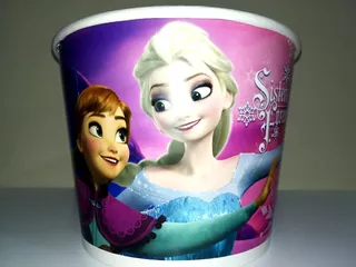 Balde De Canchita Frozen Para Ver Películas Cine Netflix