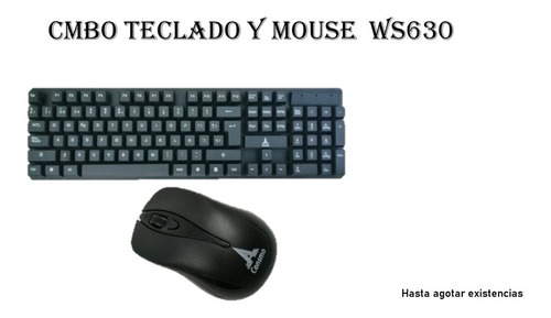 Combo Teclado Y Mouse Consmo Wireless Ws630